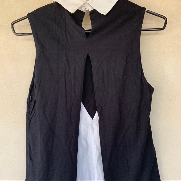 Zara Black Collar Top - Picture 4 of 5